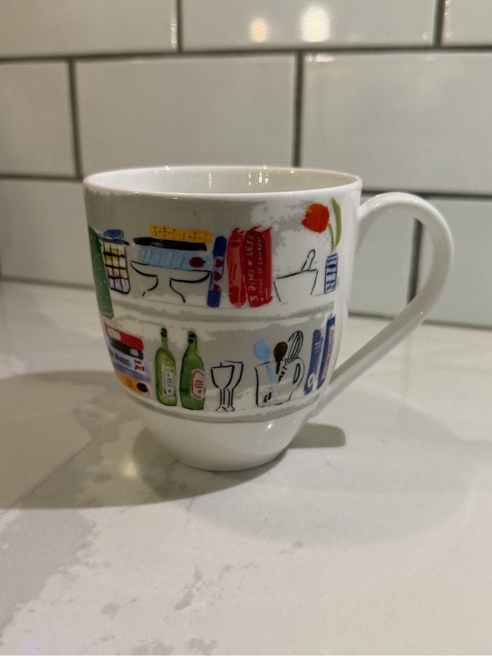 Kate Spade Lenox Coffee /Tea Mug Muses, Wine Books Kitchen‎ Shelves